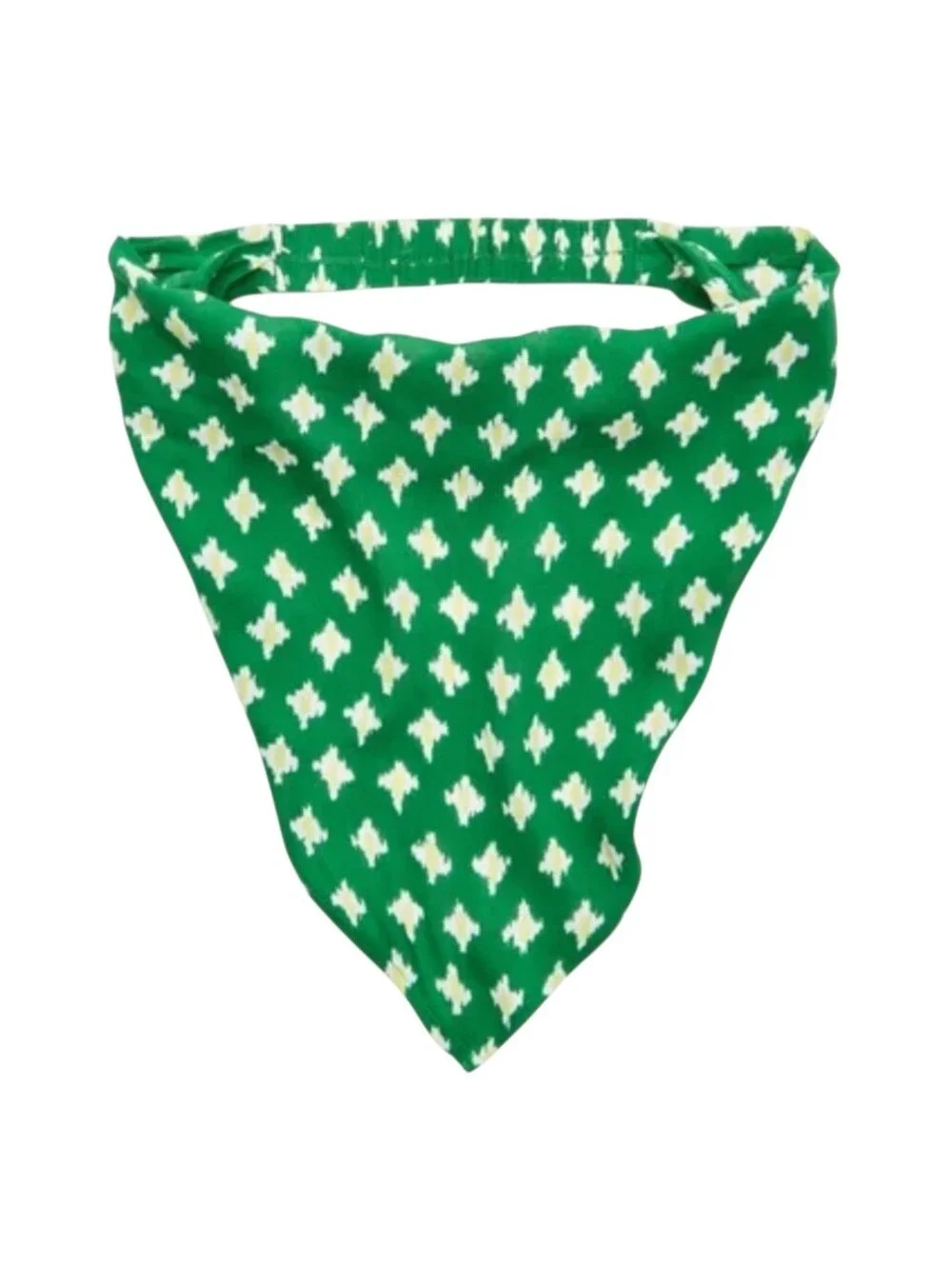 NWT Aerie Green Patterned Triangle Bandana Head Scarf